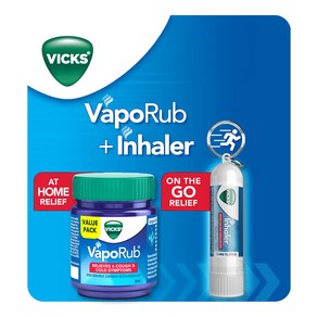 Vicks Value Combo Pack of Vaporub & Inhaler (0.5ml)