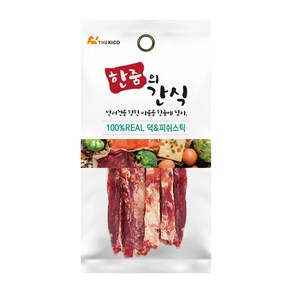 리얼 한줌의간식 육포 져키 강아지간식, 1개, 30g, 덕&피쉬 스틱