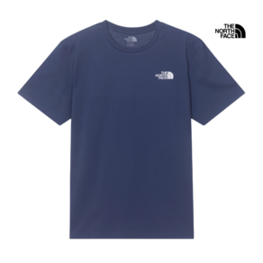 [국내매장정품] 노스페이스 남성 코튼 반팔 라운드티 반팔 네이비 COTTON S/S R/TEE NT7UR00L