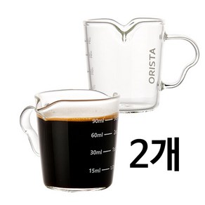 오리스타 스마트 글라스 샷잔 3oz 90ml-2개, 2개