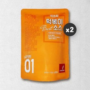 미쓰리 떡볶이소스 01 순한맛, 780g, 2개