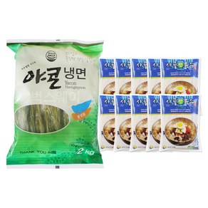 벅스웨이 야콘냉면 2kg+대운 사골맛육수 10개, 2kg, 1세트