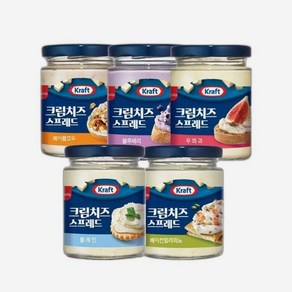 크래프트 크림치즈 스프레드 200g 2병, 메이플호두1병+블루베리1병, 2개