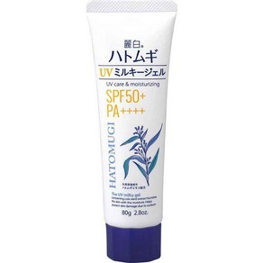 쿠마노유지 여백 하토무기 율무 UV 밀키젤 SPF50+ PA+++ 튜브타입