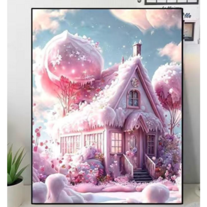 SHINGMEI 뉴다이아몬드꽃 큐빅 침실 힐링 핸드메이드 DIY 패치 30*40CM, 1개