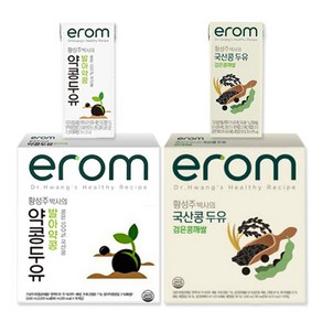 이롬eom 발아약콩두유 / 검은콩깨쌀 (16개입 x 2BOX), 32개, 190ml