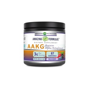 어메이징 포뮬러스 AAKG 아르기닌 알파 케토글루타레이트 파우더 3000mg 87회분, 1개, 500g