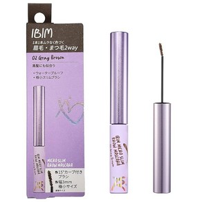 아이빔 MICRO SLIM BROW MASCARA 아이브로우 마스카라 2WAY 눈썹 속눈썹 한국 화장품 그레이 브라운, 1개