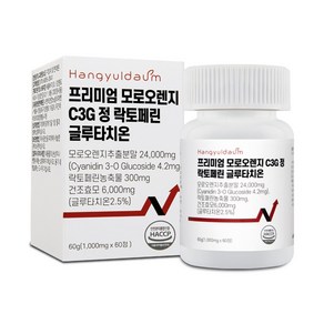 한결다움 프리미엄 모로오렌지 C3G 정 락토페린 글루타치온 자몽 유산균 1000mg, 1개, 60정