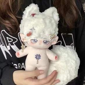 무속성 솜인형 솜깅이 20cm 몸체 크림