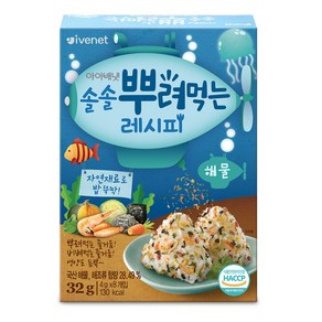 아이배냇 솔솔 뿌려먹는 김자반 야채 해물(3종택1), 1개, 4g