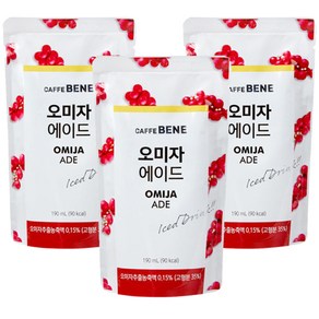 카페베네 오미자 에이드, 190ml, 30개