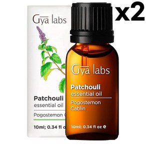 Gya Labs Patchouli 지야 랩스 파촐리 오일 10ml 2팩, 1개