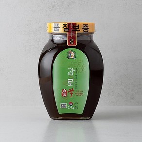 [소백산꿀아저씨] 국내산 천연 감로 벌꿀 2.4kg 선물세트, 1개