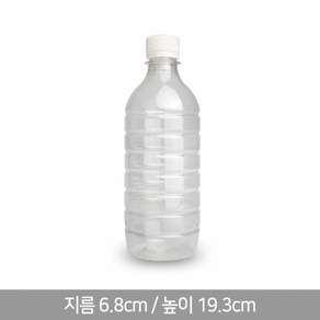 HD-0.5L 원형 생수병 페트병 공병, 흰색캡, 270개, 500ml