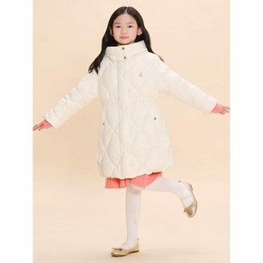 빈폴 BEANPOLE KIDS 여아 덕다운 중경량 롱패딩 아이보리 BI4938G010 405971