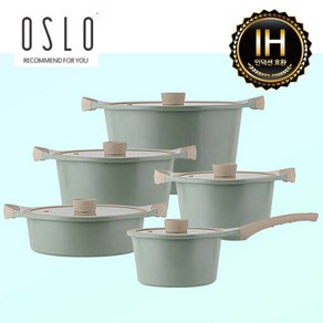 [오슬로] (OSLO) 마린 세라믹인덕션냄비 5종SET(10PCS), 상세 설명 참조, 1개, 상세 설명 참조