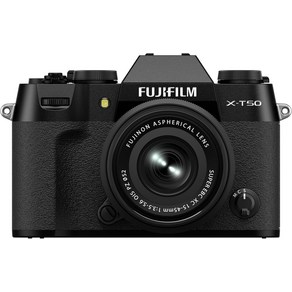 fujifilm 후지 필름 FUJIFILM 미러리스 일안 카메라 X-T50 렌즈 키트 XF15-45 실버 F X-T50LK-1545-S, [02] 블랙, [01] 바디만