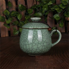고급스러운 명품 청자 찻잔 뚜껑있는전통쌍화차잔 한방찻잔, 고야 오 매실 녹두 (Mug), 1개