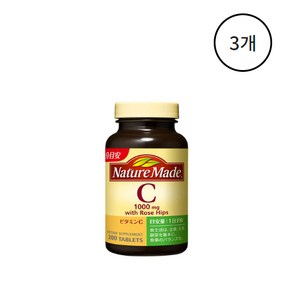 네이처메이드 Natue Made 비타민C with 로즈힙 (100일 분), 3개, 200정