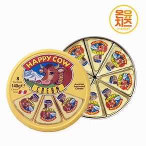 온유치즈 해피카우크림치즈 8포션 140g 5개