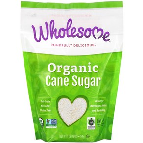 Wholesome Oganic Cane Suga 1 lb (454 g), 454g, 1개