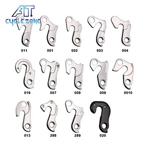 2 개 사이클링 도로 자전거 산악 자전거 프레임 MTB 기어 후면 변속기 행거 드롭 아웃 테일 후크 무료 나사 포함, 16)2pcs 289, 2개