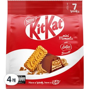 KitKat 로투스 미니 모먼트 116.2g 4개 473032