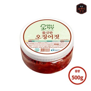 [오마니젓갈] 속초 수제젓갈 오마니 오징어젓 500g (중국산), 1개