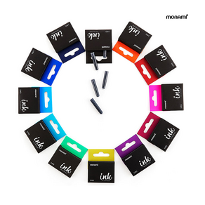 모나미 153 네오 만년필 잉크 카트리지 리필 1팩 5개입 국제규격 잉크 카트리지, 퍼플/붉게물든포도송이