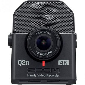 Zoom Q2n 4K 핸디 소형 카메라 라이브스트리밍 블랙박스 캠코더, Video Recode, 1개