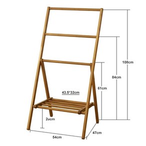 원목 빨래 건조대 우드 행거 옷걸이 접이식 이불 플로어 수건 스탠딩 나무 수입, 6. 브라운 높이 108cm, 1개, 상세페이지 참고