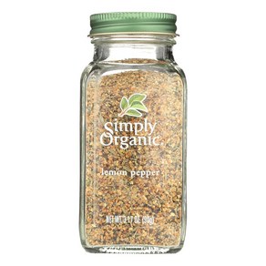 Simply Organic Btl Lemon Pepper Org Simply Organic Btl 레몬 페퍼 조직