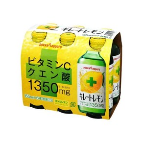 일본 포카삿포로 키레토 레몬 드링크 155ml 6개 세트