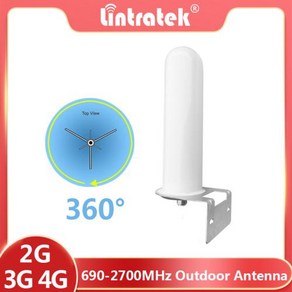 Lintatek 2G 3G 4G 360 전 방향 실외 안테나 휴대폰 신호 부스터 리피터 GSM UMTS LTE 액세서리, 1개