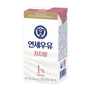 연세우유 가볍다우유 190mlx24입, 190ml, 48개