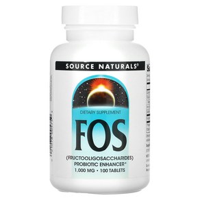 소스 내추럴스 FOS 1000mg 100정, 1개