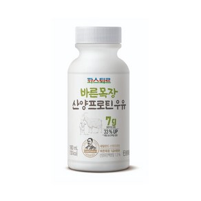 파스퇴르 바른목장 산양프로틴 우유, 180ml, 16개