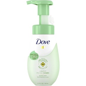 유니레버 Dove (도브) 여드름 케어 크리미 거품 클렌저 본체 [거품 세안제], 단일, 150ml, 1개