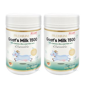 하이웰 프리미엄 산양유 1500mg 300정 2통 Hiwell Pemium Goats' Milk, 2개, 2개