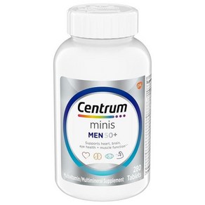 Centum 남성용 미니 50+ 멀티비타민미네랄 셔플리먼트 태블릿 280정, 1개