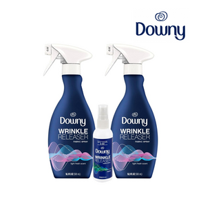 [Downy] 다우니 주름제거제 2개 & 휴대용 기획세트 정전기방지 냄새제거 탈취 주름 구김 제거 Downy Winkle Release Refeshe, 린넨 향 1L 2개 + 휴대용 90ml, 1세트