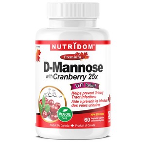 뉴트리돔 D만노스 500mg 캐나다 크랜베리 5 000mg D-MANNOSE WITH CRANBERRY 디만노스크랜베리 디마노스 D-마노스 캐나다 직구 영양제 카포리아