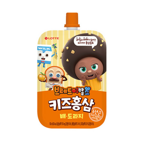 롯데칠성음료 브레드이발소 키즈홍삼 배도라지 100ml 유아음료, 브레드이발소 키즈홍삼 배도라지 100ml 30개, 30개