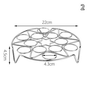 다기능 스테인리스 스틸 찐빵 만두 스팀 랙 스티머 요리 액세서리 1PC, 2