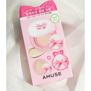 [AMUSE] 어뮤즈 세라믹 스킨 퍼펙터 쿠션 발레리나 에디션 기획 (+리필+퍼프 증정), 1개, 헬시