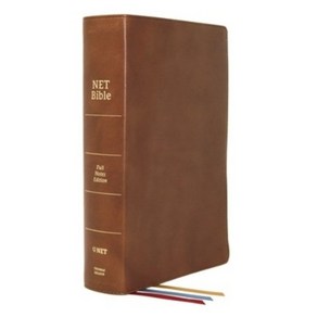 (영문도서) Net Bible Full-Notes Edition Genuine Leathe Bown Comfot Pint: Holy Bible Leathe, Thomas Nelson, English, 9780785225119