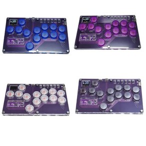 게임 아케이드 키보드 버튼 히트박스 컨트롤러 스트리트 파이트 스틱 SKY2040PLUS PS5 PS4 PC Sanwa OBSF-24 30 용, 1개, 4.D