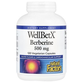 베르베린 500mg 베지테리안 캡슐 120정 X 2병 네추럴팩터스 bebeine, 2개