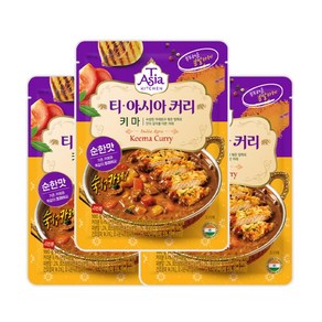 샘표 티아시아 키마 커리 (분말요리용) 100g x3개 1세트 100g 3개수 감칠맛 모에모에큥 홈캉스 분식 브런치, 3개